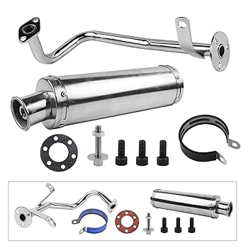 Amazon.com: FLYPIG Exhaust Pipe Exhaust Muffler for GY6 50cc
